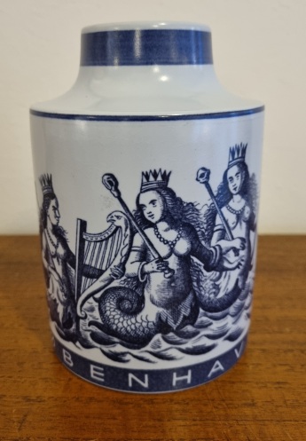 Aluminia Vase fra Københavns 800 Byjubilæum sælges. Den Blå Fasan - Antik Retro